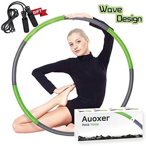 Auoxer Fitness Exercise Weighted Hula Hoop, Lose Weight Fast by Fun Way to