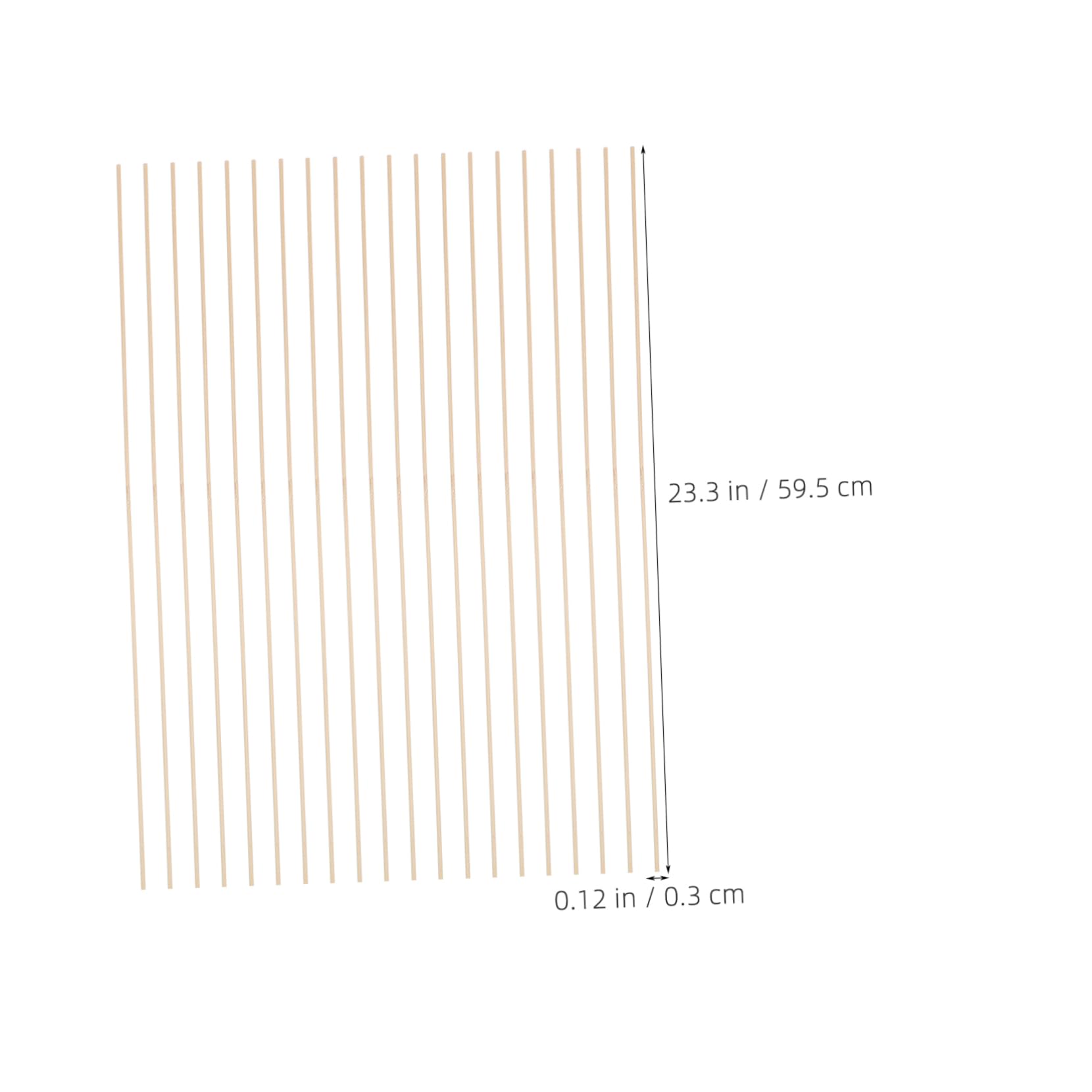 BRIGHTFUFU 20pcs Kite Support Rods for DIY Kite Making Thin Sticks Childsafe Crafting Material for Educational Projects and Hands Learning