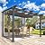 AECOJOY 10' x 8' Gazebo for Patio, Retractable Pergola with Adjustable Sun Shade Canopy Roof, Small Wall-Mounted Lean to Outdoor Pergolas and Gazebos Clearance, Metal Awnings for Decks, Patio