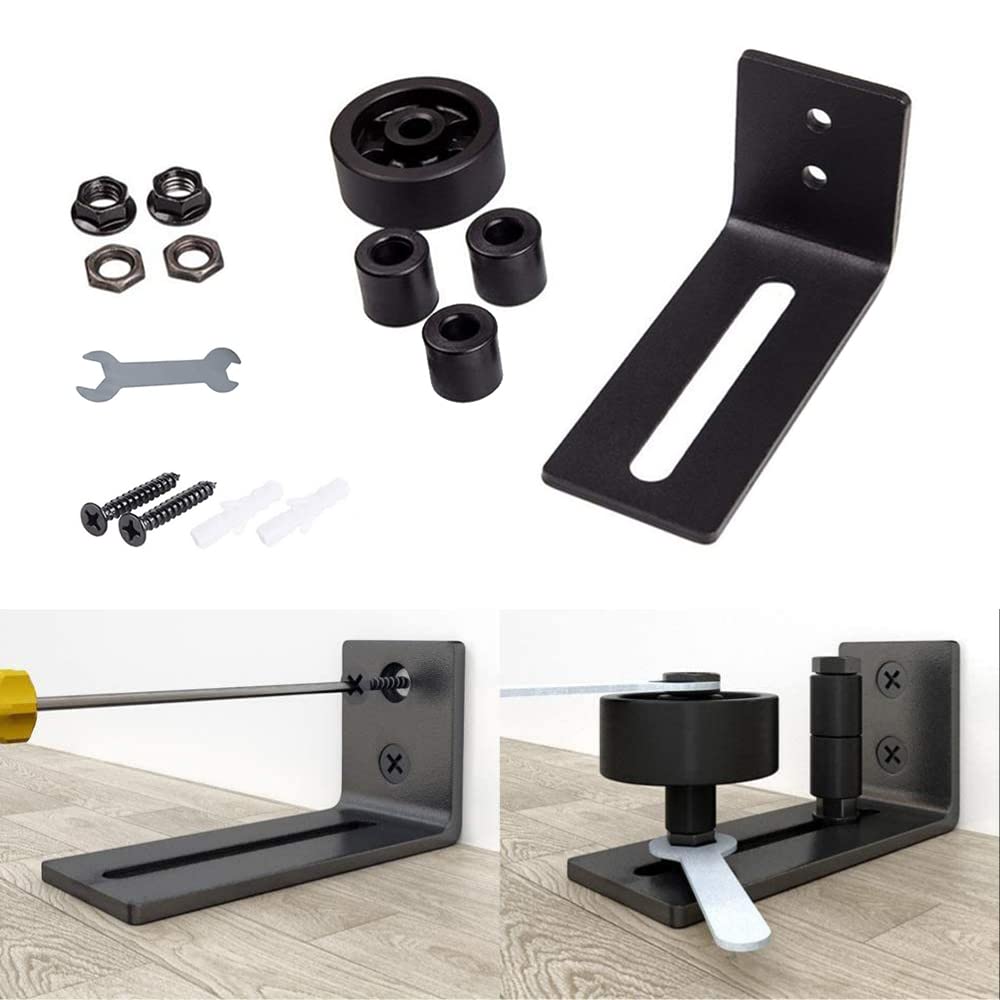 2 Guidi Porta Scorrevole Inferiori Ø8 Mm - Fermaporta Metallico Tono Rame - Foto 13