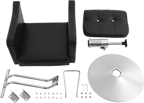 Miniatura 42 de Silla de peluquería para estilista, silla de peluquería para el hogar, altura ajustable y giratoria de 360°, sillas de salón de belleza, spa,