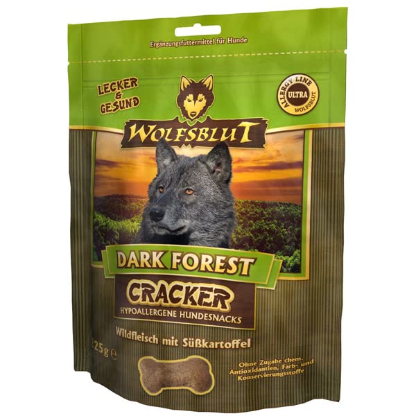 Wolfsblut - Dark Forest Cracker für Hunde - WILD mit Süßkartoffel - Doppelpack - 2 x 225g