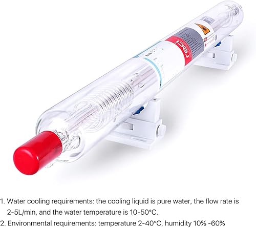 Miniatura 7 de Cloudray RECI CO2 Tubo láser de vidrio W2, Tubo láser de CO2 de vidrio, 90W 100W Longitud 1200mm S2 Z2 Diámetro 80mm para máquina de corte de