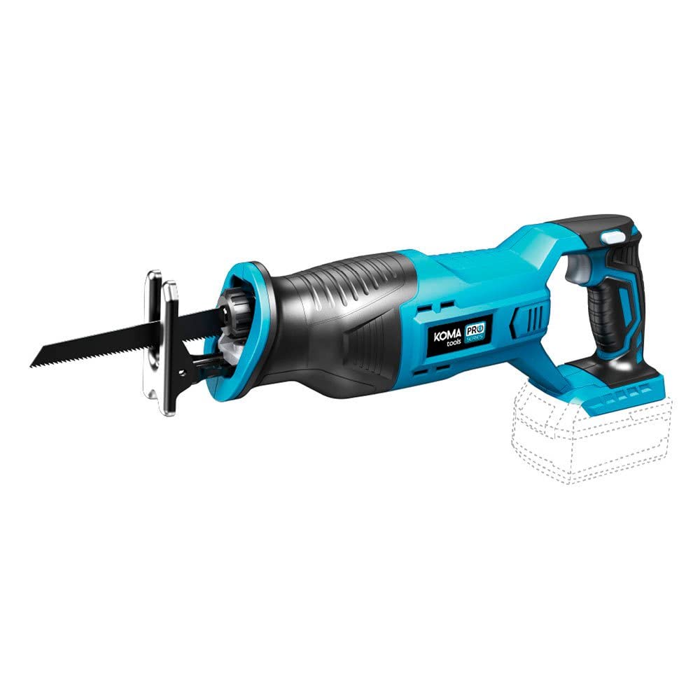 SIERRA DE SABLE 20V (SIN BATERIA Y CARGADOR) 8,5x44x15.5cm KOMA TOOLS PRO SERIES BATTERY
