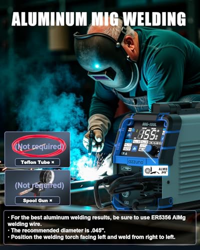 AZZUNO 155A Aluminum MIG Welder