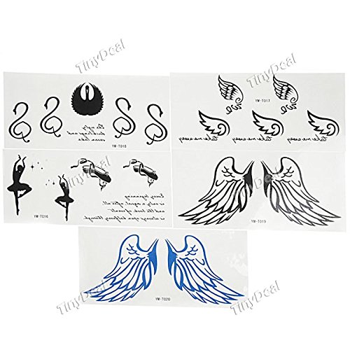 5pc Body Art Stickers Tattoos Stickers Temporary Tattoos HCI187364