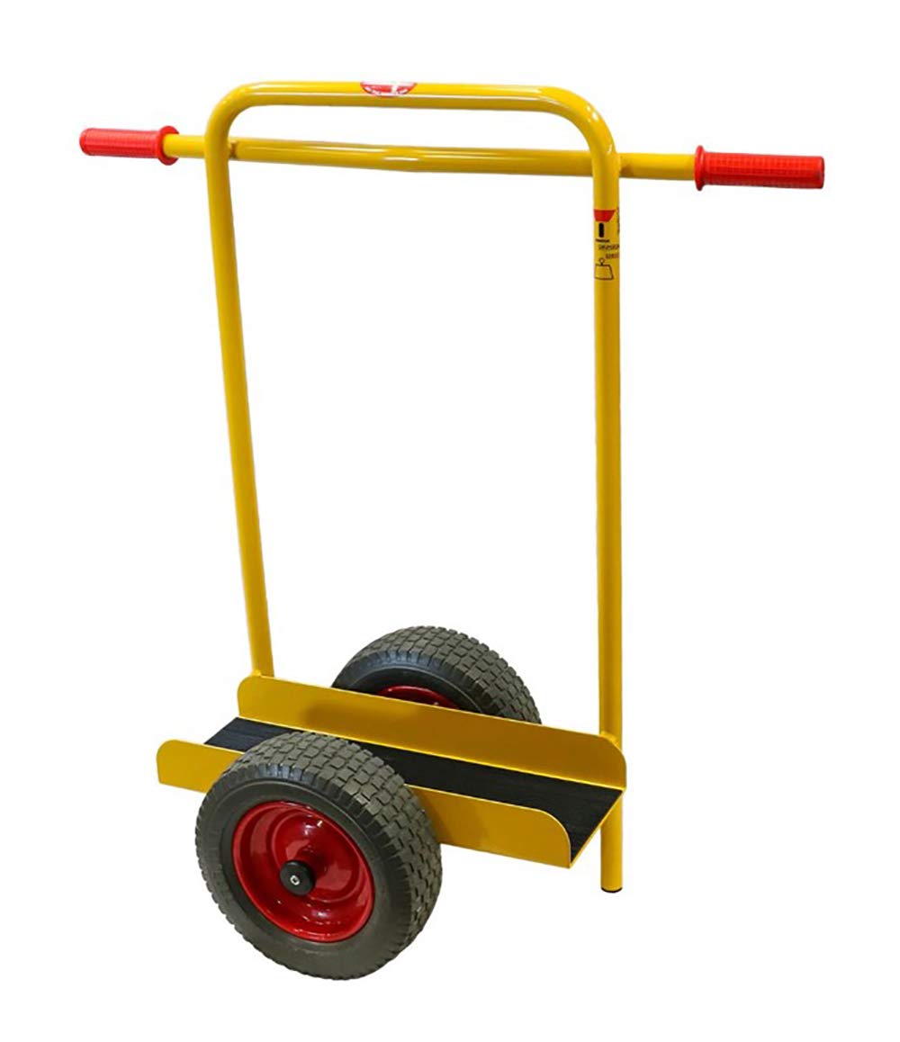 Ravendo 08502440 Plattenwagen mit Handgriff für den Transport von Platten, Fenstern und andere schwere Gegenstände, Gelb RAL 1004