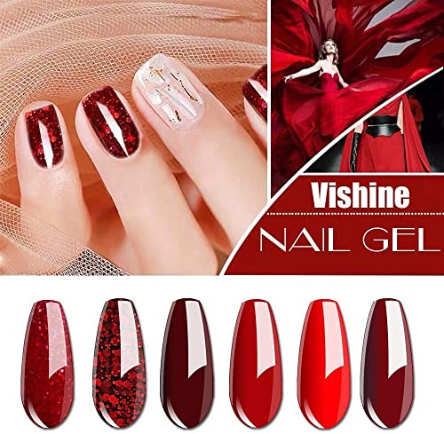Set de Esmaltes Gel Vishine 6 Colores 8ml miniatura 2