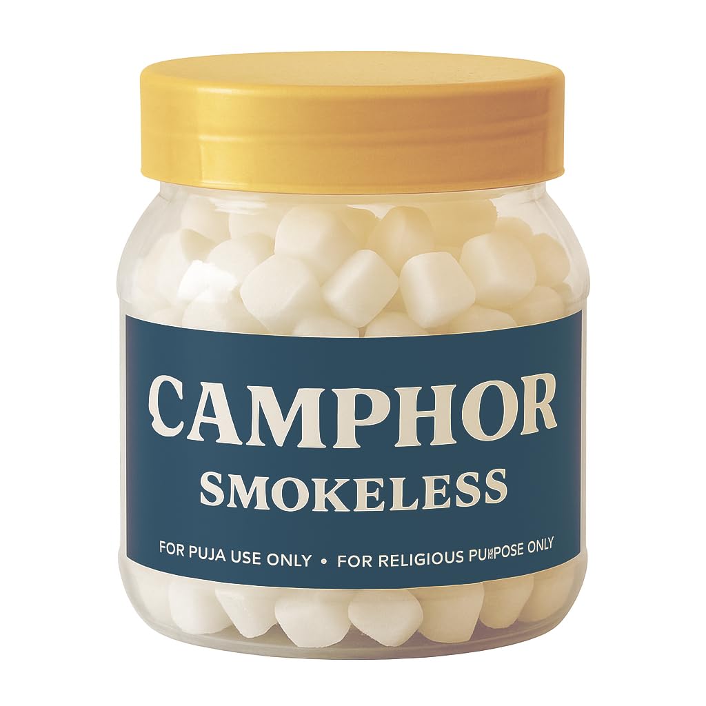 Camphor, Pure Kapoor for Pooja & Aarti, 100% Natural | For Religious Use Only