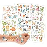 LANGLEBIG & WASSERFEST: Die Tattoos sind kinderleicht aufgebracht - schneiden Sie das Lieblings-Motiv aus, entfernen Sie die Schutzfolie, legen das Design auf die gewünschte Stelle und drücken mit einem nassen Tuch vorsichtig für 30 Sekunden auf das Trägerpapier. Die Haltbarkeit beträgt dann 4-6 Tage, je nachdem wie oft das Tattoo anschließend mit Wasser und Seife gewaschen wird. Für die restlose Entfernung empfehlen wir Babyöl