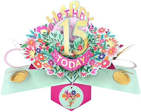 Happy 40th Birthday 40 Today Pop-Up Greeting Card Love Kate's Pop Up Cards Her POP215MC40 POP215MC40