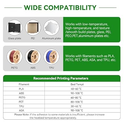 ENOMAKER Bamboo Lab 3D Printer Bed Adhesive,3D Print Glue for Hot Bed,Avoid Warping for Printing ABS,PLA,PETG,TPU on Various Build Plate with Stronger Adhesion,No Residue, Durable than Glue Stick-60ml
