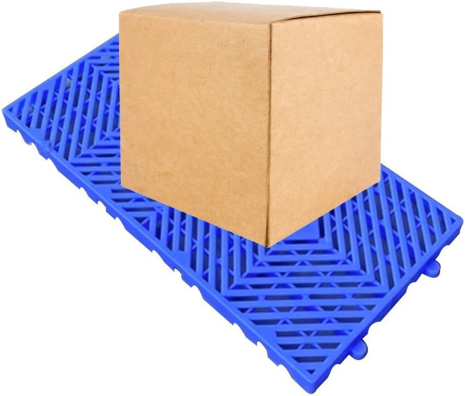 LXHELIVERY Lightweight Plastic Pallets, Moisture-Proof Storage, Wear-Resistant Waterproof Grid Can Be Used in Warehouses, Basement, and Other Industrial Environments (Color : Blue, Size : 60x40x3cm)