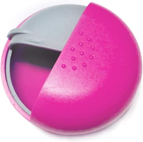 Miniatura 8 de INVODA Pastillero de viaje, lindo pastillero redondo para bolso, contenedor compacto para medicamentos, píldoras, aceite de pescado, vitaminas y