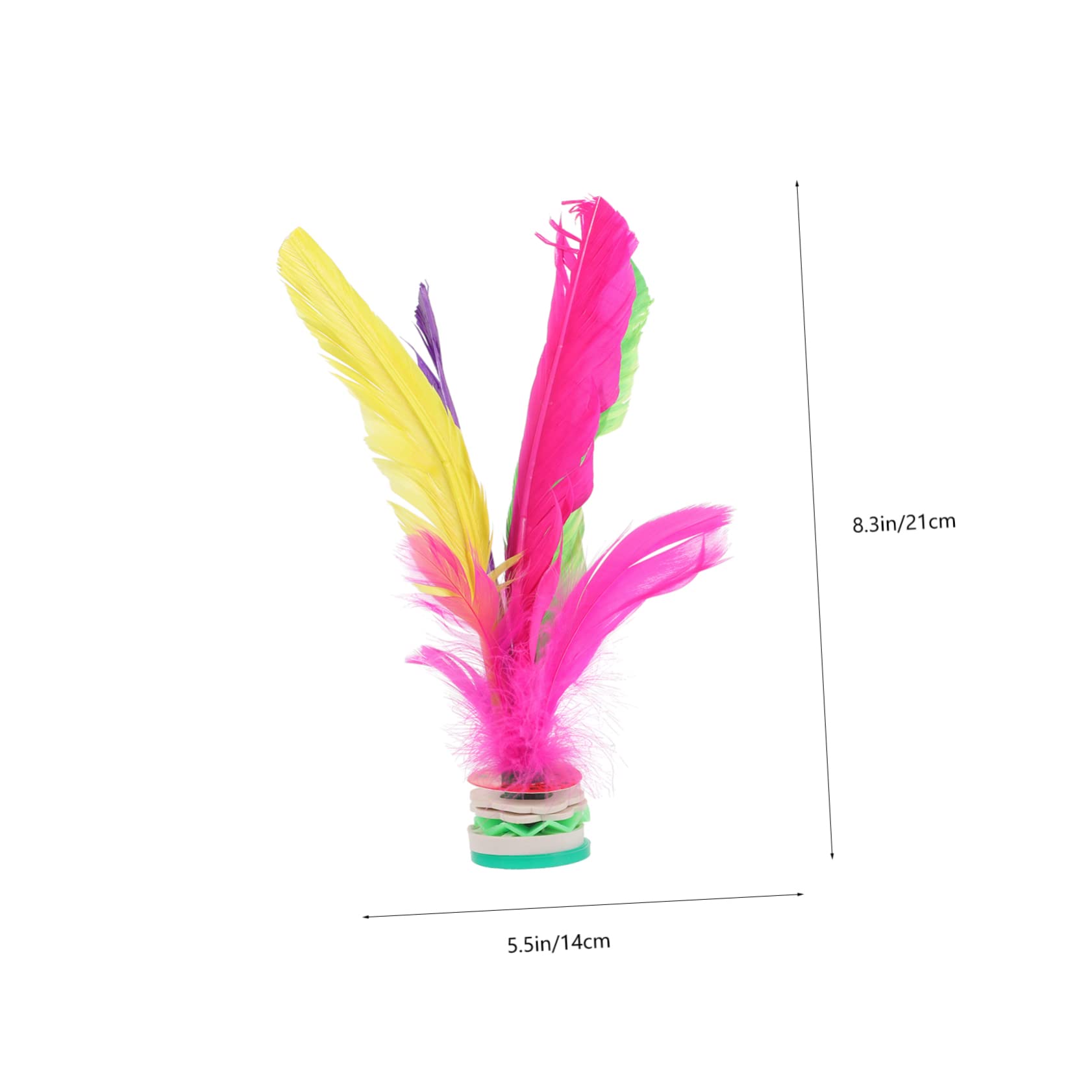 KONTONTY 5pcs Chinese Kick Shuttlecock Traditional Entertainment for Foot Exercise Outdoor Fun and Coordination Training for All Ages