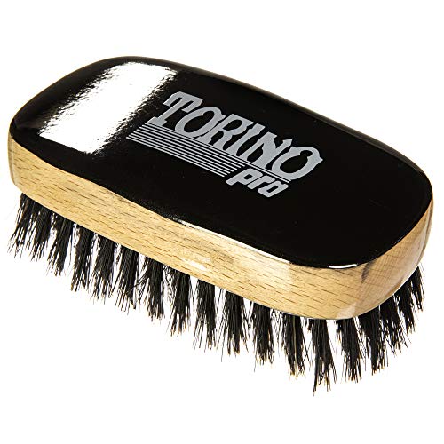 Torino Pro Wave Brushes By Brush King #31- Soft Squared 11 row Palm Brush - Patented Design - Great brush for laying and polishing your 360 waves
