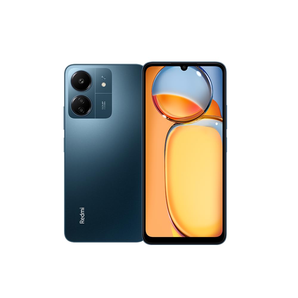 XIAOMIRedmi 13C (Navy Blue 4GB RAM, 128 Storage) - Smooth 6.74" 90Hz display |50MP AI triple camera |Powerful octa-core processor | Massive 5000 mAh(typ) battery | Supports 18W fast charging