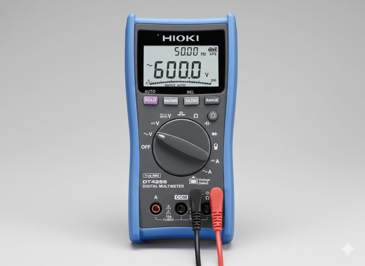 *Envío el mismo día* Multímetro digital (rango: 40 Hz–1 kHz CA) | RMS real | Aplicaciones industriales y eléctricas | multímetro portátil | multímetro de alta precisión | DT4256