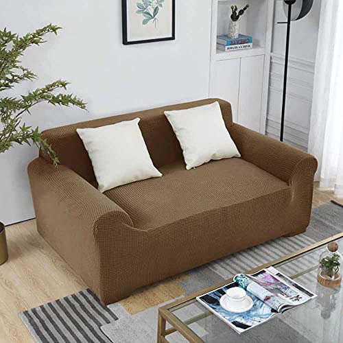 Housse de canapé extensible XL kaki en jacquard | Protection meuble - 2