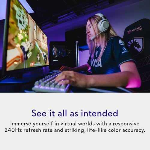 Image of Alienware 27 4K QD-OLED Gaming Monitor AW2725Q - 26.7 inch 4K UHD QD-OLED 240Hz 0.03ms, NVIDIA G-SYNC Compatible, AMD FreeSync Premium Pro, VESA AdaptiveSync, Dolby Vision, VESA DisplayHDR True Black 400
