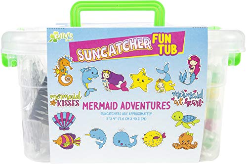 New Image Group SCFT300-74307 Kelly\'s Crafts Suncatcher Fun Tub-Mermaid Adventures - Thumbnail 3