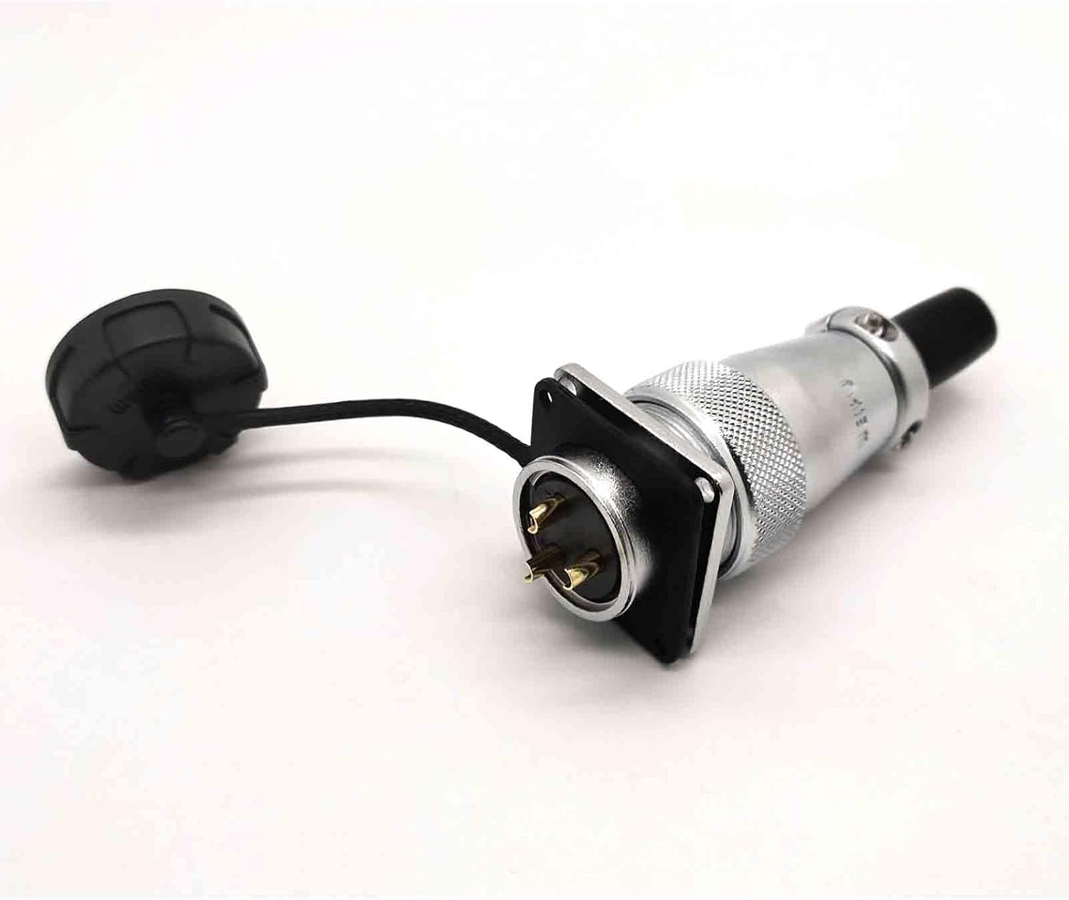 WS24 3pin Waterproof Power Connector Plug Socket, 25A 500V 3 Wire Aviation Cable Connector (WS24, TQ+Z)
