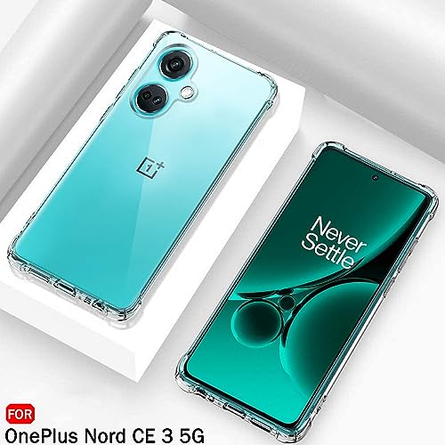 Image of TheGiftKart Crystal Clear Back Cover Case for OnePlus Nord CE 3 5G | Raised Bumps for Camera & Screen Protection | Ultra Clear Soft Silicone Back Cover Case for OnePlus Nord CE3 5G (TPU, Transparent)