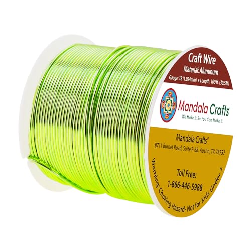 image for Mandala Crafts 18 Gauge Anodized Aluminum Craft Wire for Jewelry Makin