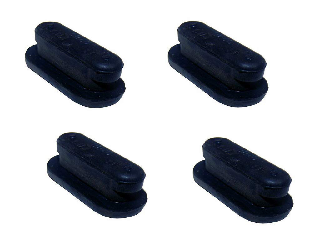 Rubber Black Brake Adjuster Plug Replacement Kit of Four Compatible with Wrangler YJ TJ JK and Cherokee XJ