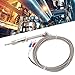 K Type Thermocouple Compression Spring Shielded Wire Probe 4m for Industrial Temperature Measurement