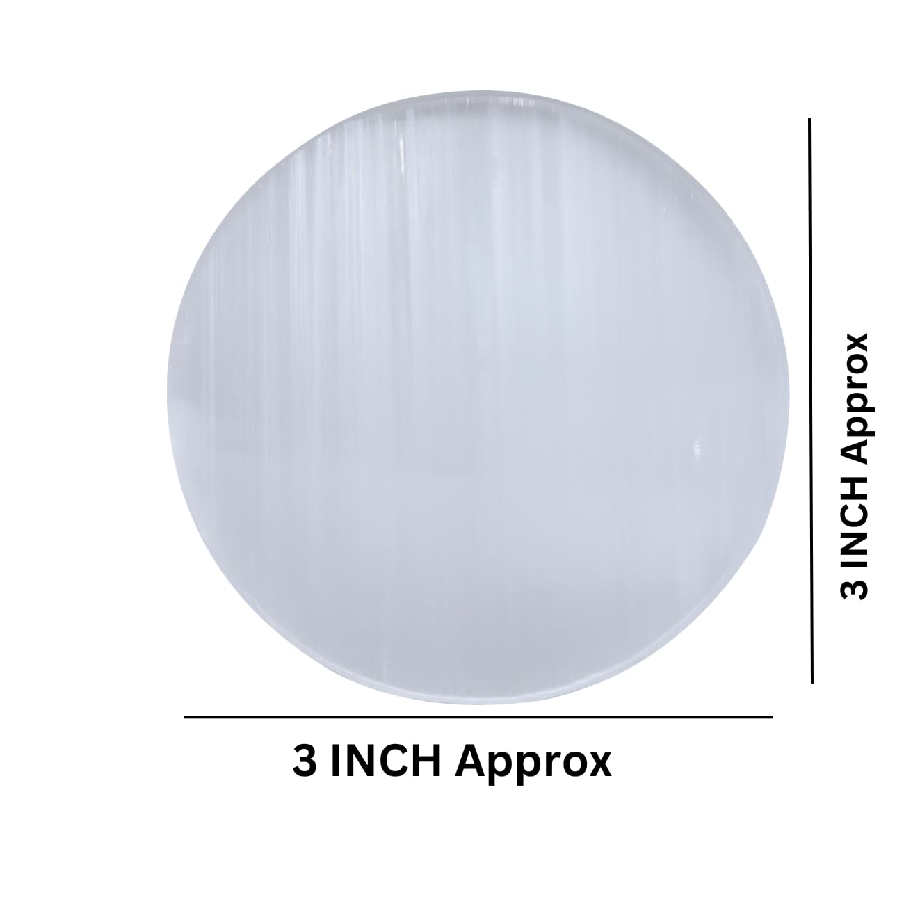 TREE MAISON CORONATING HOMES Treemaison Selenite Charging Plate | 3 Inch | Selenite Plate for Cleansing, Re-Energy Work,Meditation & Pooja |Selenite Plate to Charge Reiki