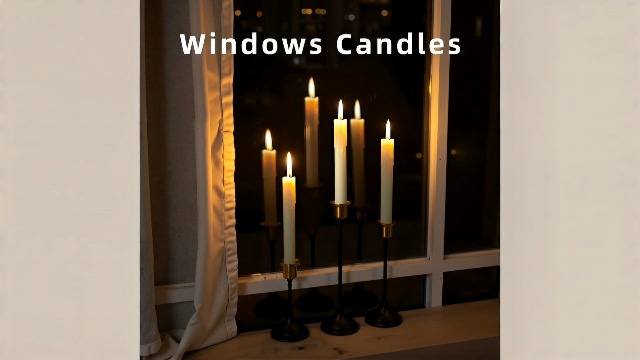 Image of Flameless Taper Candles with Remote, 6.7 Inch Short Taper Candles Battery Operated with Flickering 3D Flame, led candles Safe for Wedding Home Christmas Poultry house lights Decor Ivory Set of 6