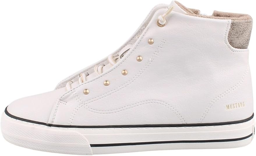 MUSTANG 1501-501 Sneaker Alte Donna – Similpelle, Lacci In Gomma, Suola Flessibile, Stile Sportivo - 6