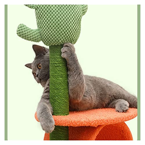 Arbre à chat cactus avec plateforme de saut stable pour petit espace - 5
