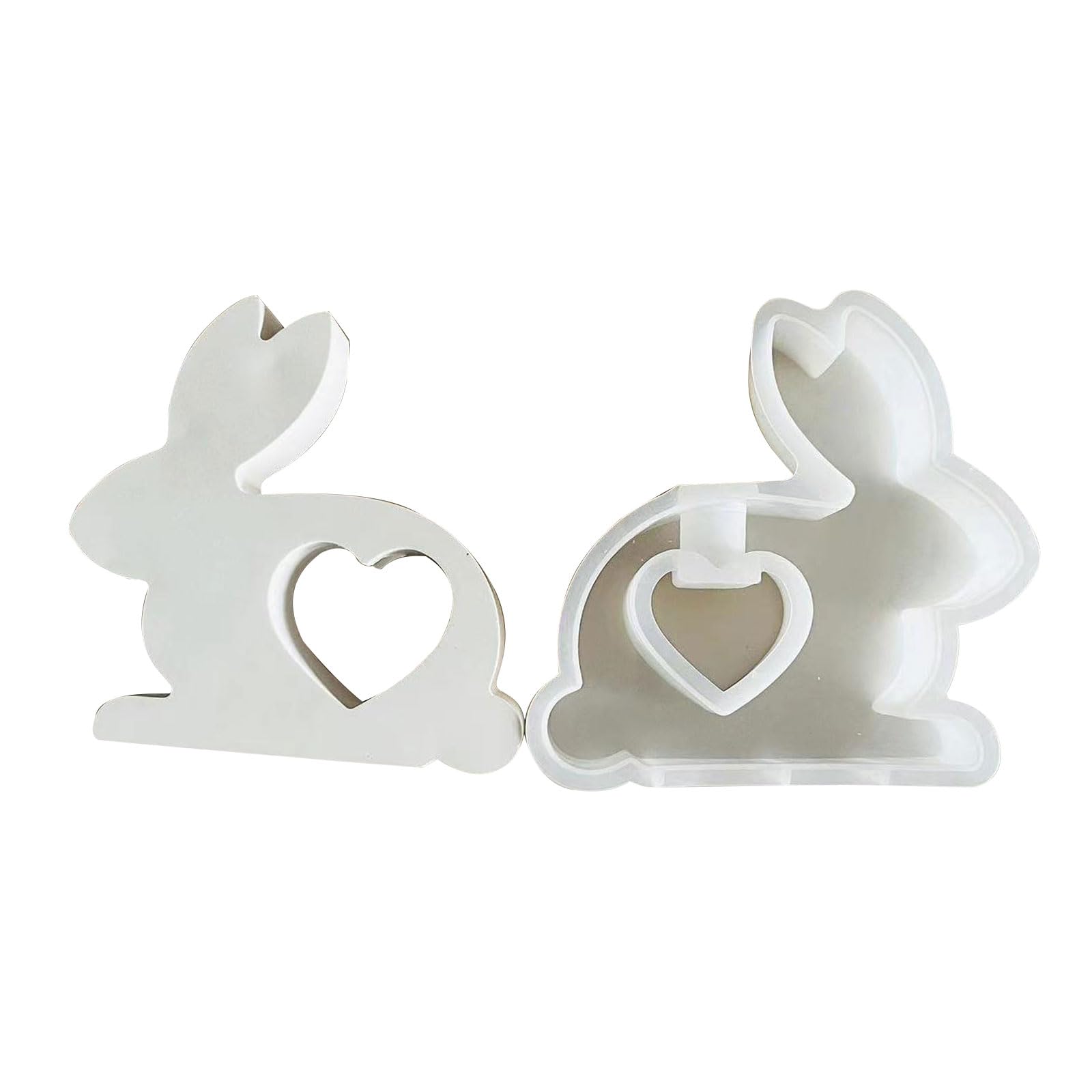 Buxuaaaa Rabbits Bear Epoxy Resin Molds for Hydroponic Plant, Flower Holders, Plant Propagation Station, Silicone Vase Molds Holders