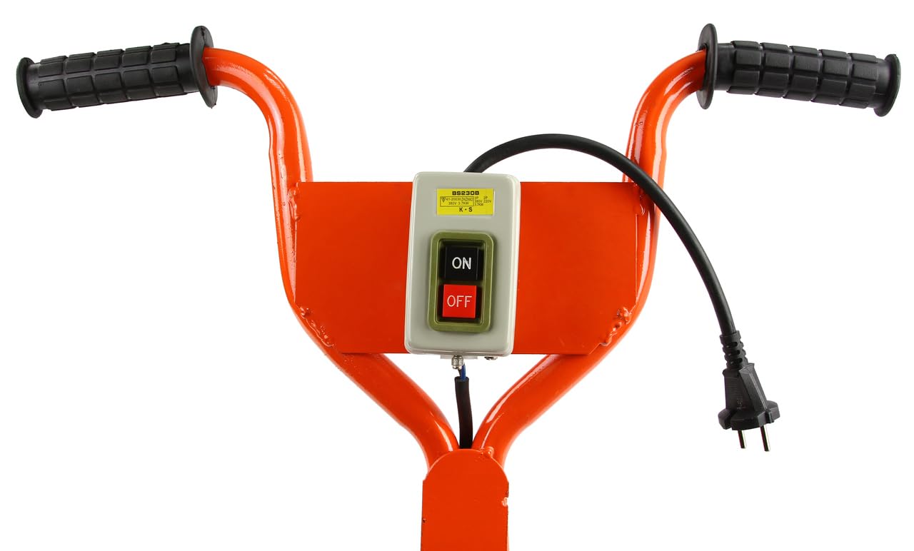 Staggia Vibrante Elettrica per Cemento Calcestruzzo | 200 W | 1,5 m x 14 cm | 2800 giri/min | Raggio di Azione 18 cm
