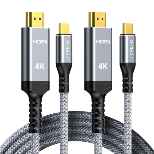 Highwings USB C to HDMI Cable 1.8m 4K@60Hz 2Pack