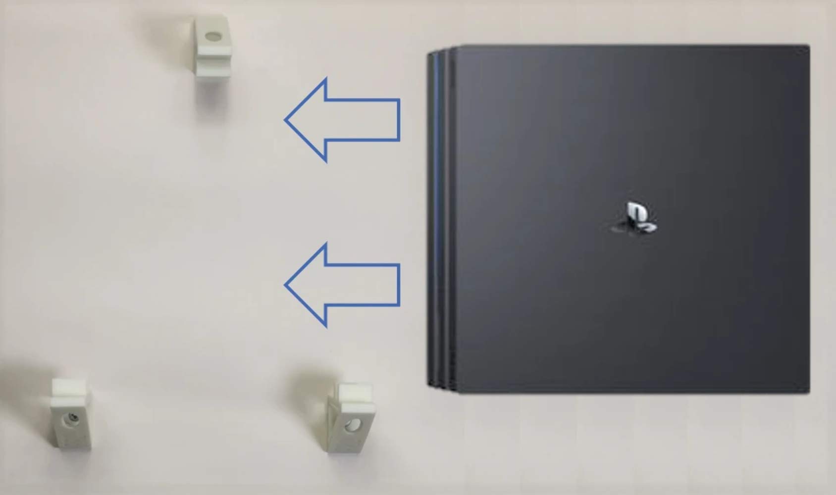 Jabtek PS4 Pro - Soporte de pared, color blanco