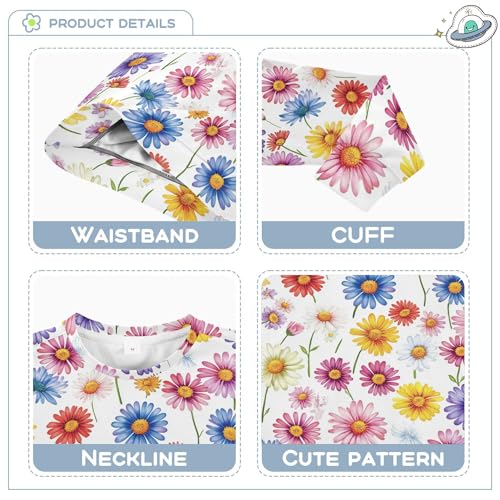 JUNZAN Brussels Iris Summer Flowers Big Girls Sweatshirts Hoodies Crewneck Tops Clothing Shirts Camping 4T3