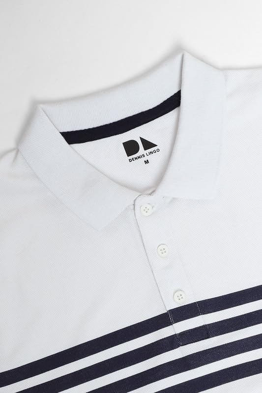 Image of Dennis Lingo Men Cotton Slim Fit Polo Half Sleeve T-Shirt