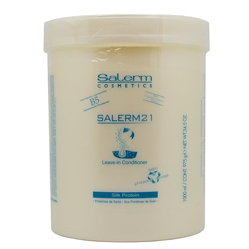 Salerm Cosmetics 21 LeAVE-IN Acondicionador liposos de provitamina B5 y proteína de seda 345 onzas - tamaño de tina grande