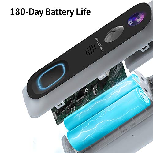 Laview Wifi Video Camera Doorbell Wireless ，Rechargeable Battery Simple Self-Installation, 32Gb, 1080P Video Ai Human Detection Night Vision, 2-Way Audio, Ip54 Waterproof, Usa Cloud Server #TOP5