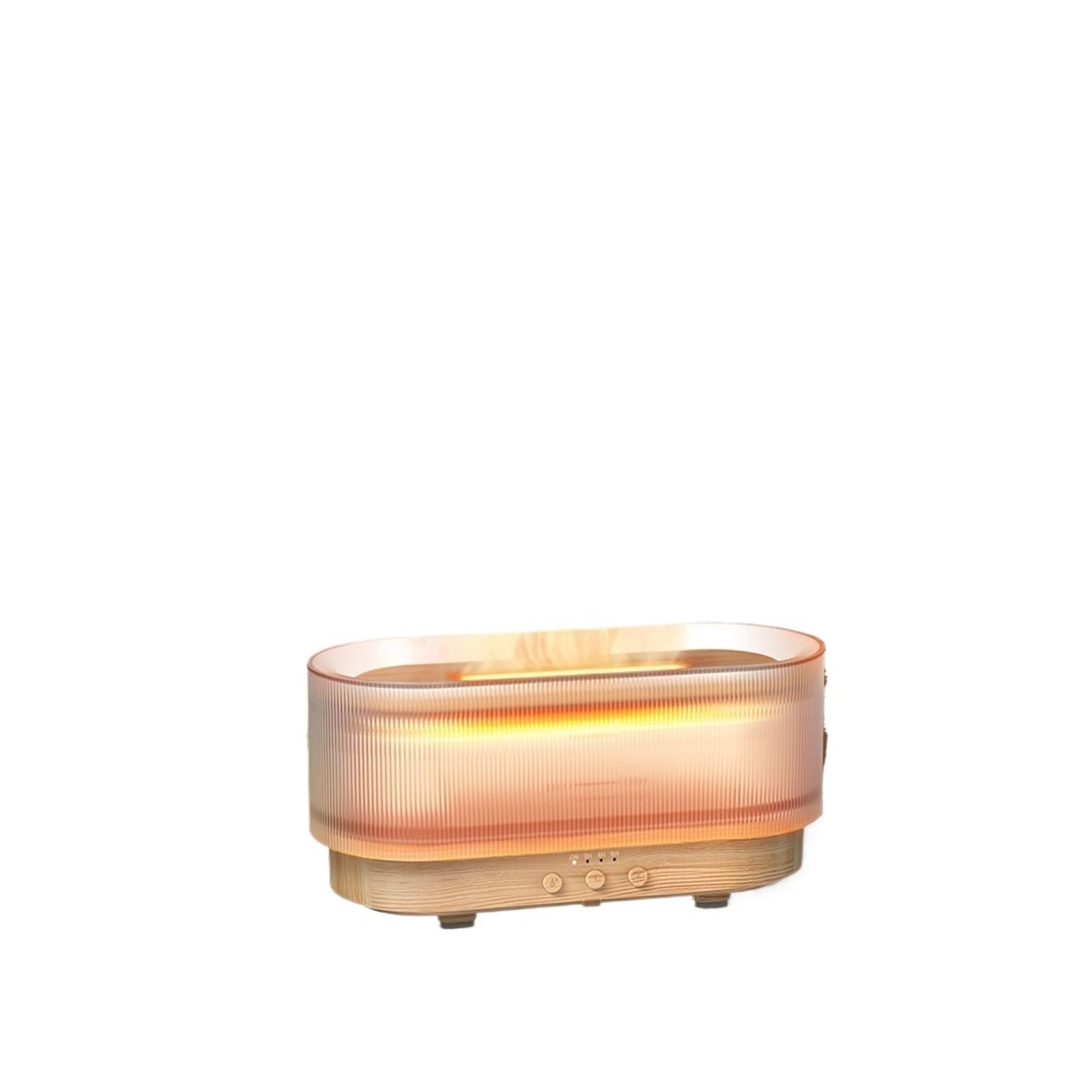 Humidificador, Humidificador con simulación de estado ánimo y luz llama, difusor aromaterapia,para hogar y oficina(Black)