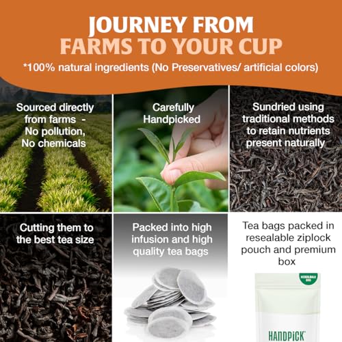 Image of HANDPICK Earl Grey Black Teabags (100 Count)Flavored with Citrus & Bergamot
