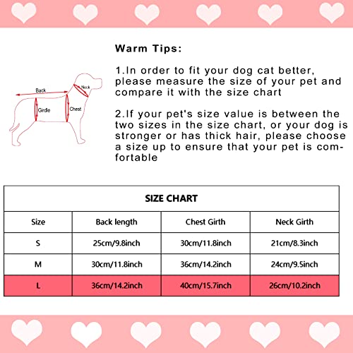Dxhycc Dog Knitted Sweater Dog Heart Sweater Puppy Sweater Warm Soft Pet Holiday Clothes For Large Cats And Dogs  thumb #2