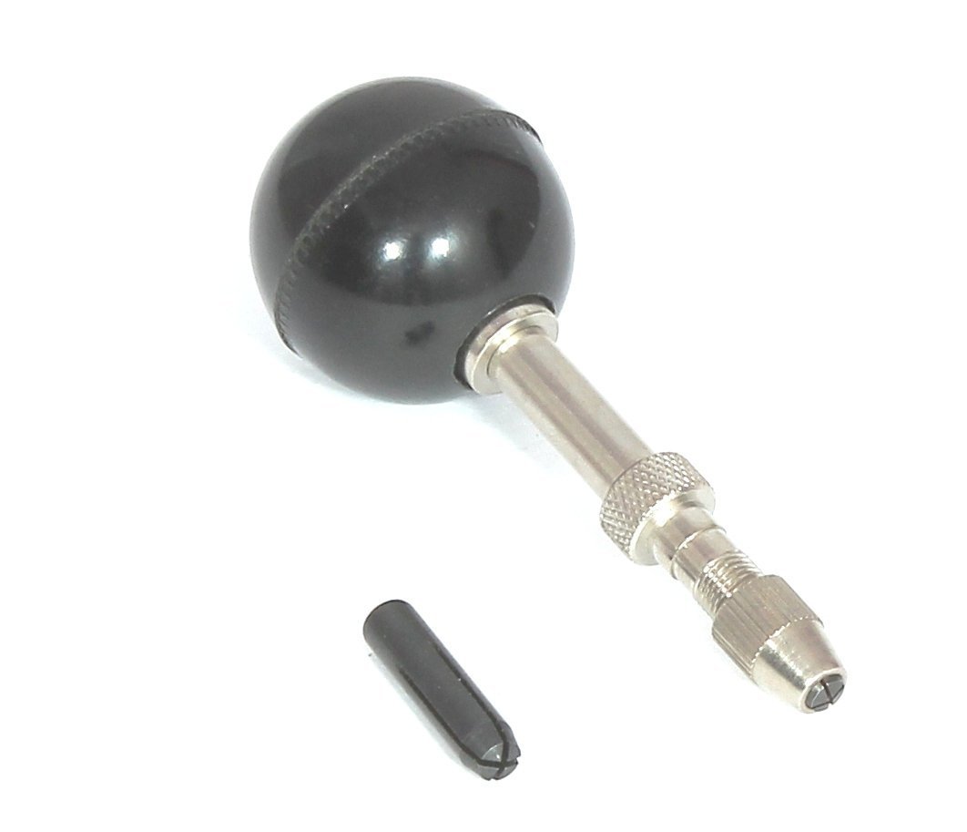 Brand New Jewelry Wood Working Tool Round Plastic Ball Handle Swivel Head Pin Vise 0-2.5 mm Capacity Collets