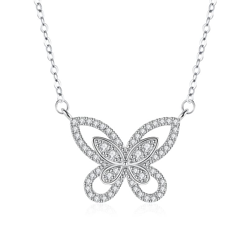 Collier en Pierre et papillon en zircone | Éclat raffiné