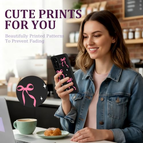 CASBST for Galaxy A15 5G Phone Case, Printed Silicone, Bowknot - image 5