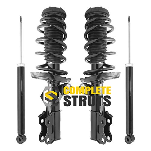 COMPLETESTRUTS - Front Complete Strut Assemblies with Coil Springs and Rear Shock Absorbers Replacement for 2013-2019 Chevrolet Trax FWD - Set of 4