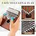 Kalimba Thumb Piano 17 Keys Instrument: Portable Mbira Finger Pianos Musical Gifts for Kids Adults Beginners - Mahogany Wood Handheld Piano with Tune Hammer, Music Book